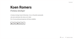 Desktop Screenshot of koenromers.com